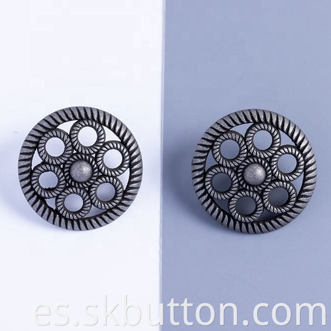 hollow flower buttons